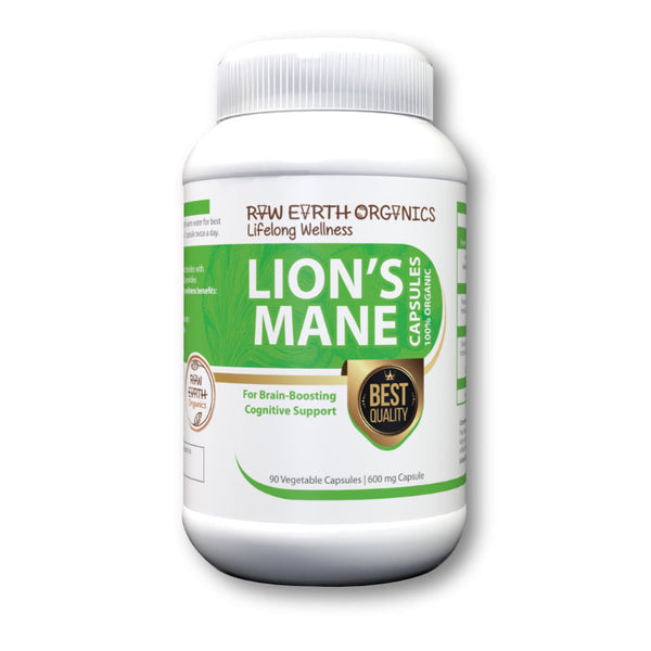 Lion's Mane - Raw Earh Organics - 90 Caps 600mg